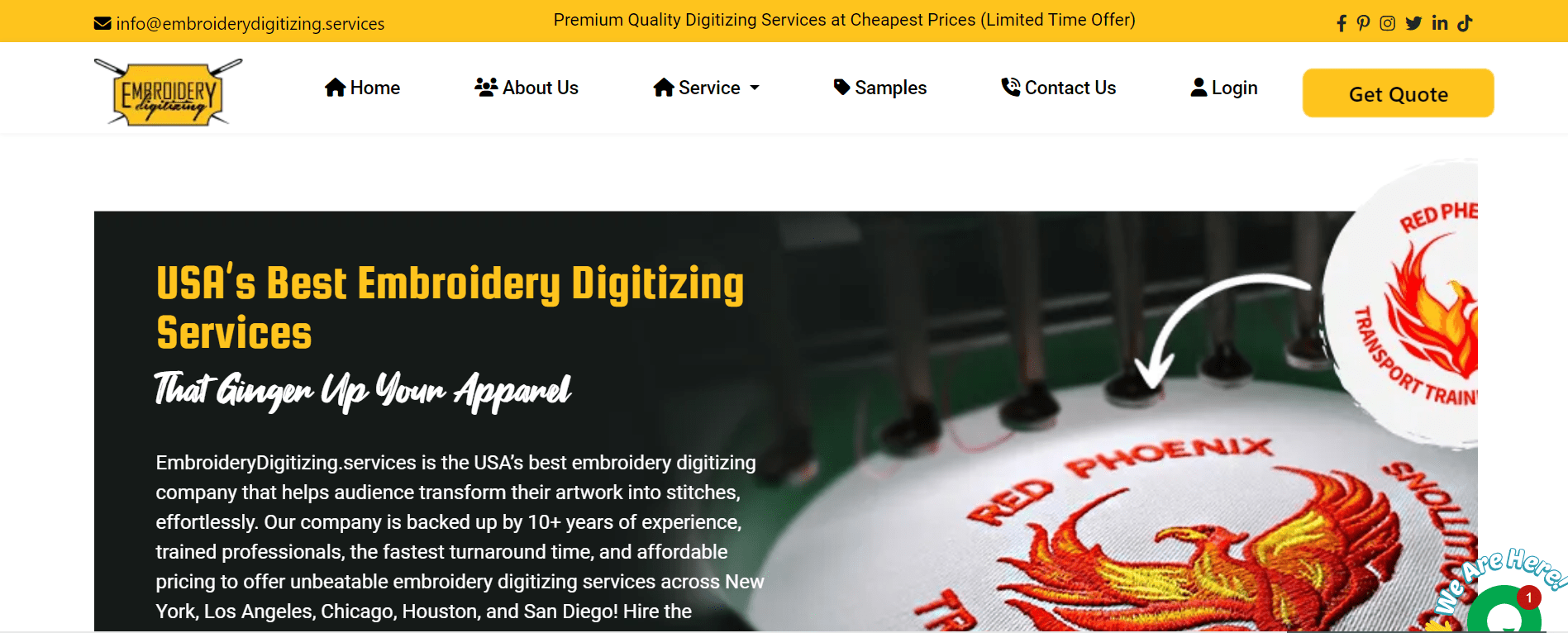 Embroidery Digitizing logo