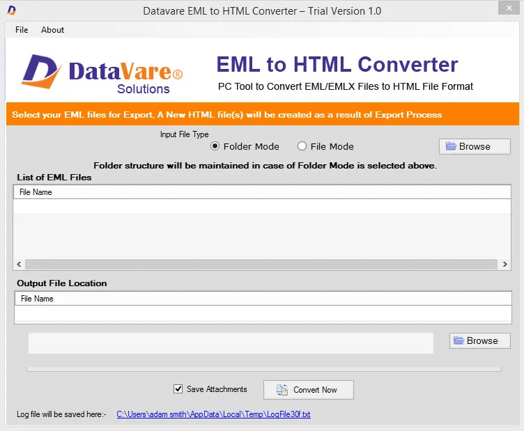DataVare EML To HTML Converter logo
