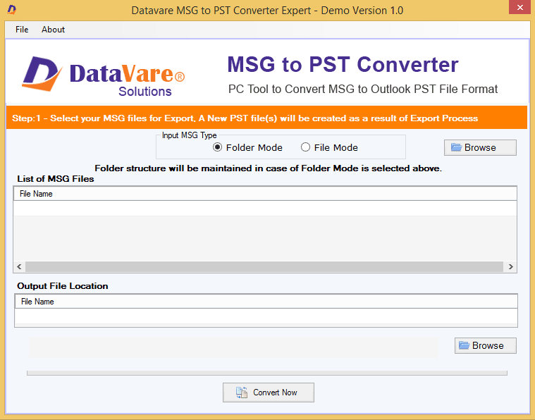 DataVare MSG to PST Converter Expert logo
