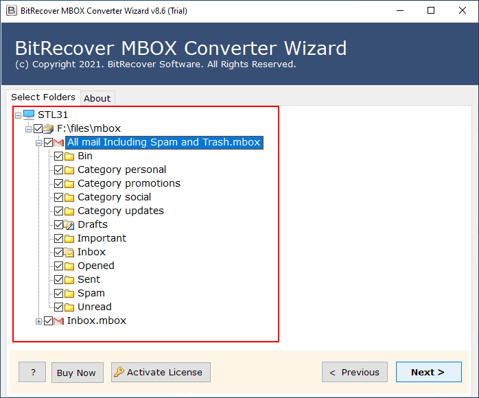 Bitrecover: google takeout backup logo