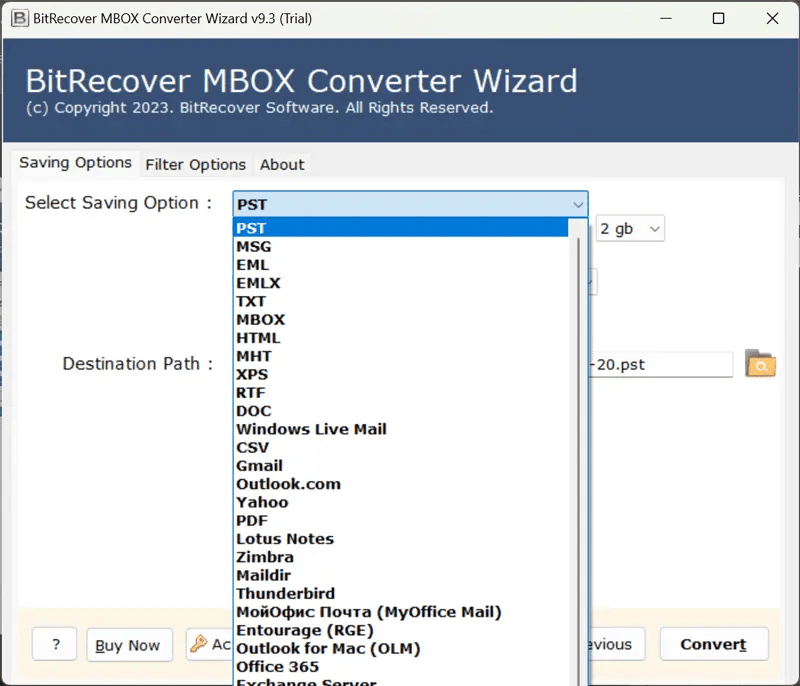 BitRecover MBOX Converter logo