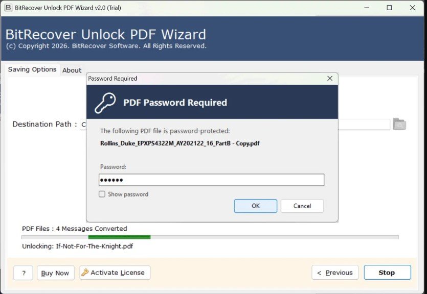 BitRecover PDF Unlocker Wizard logo