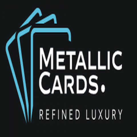 Metallic cards logo