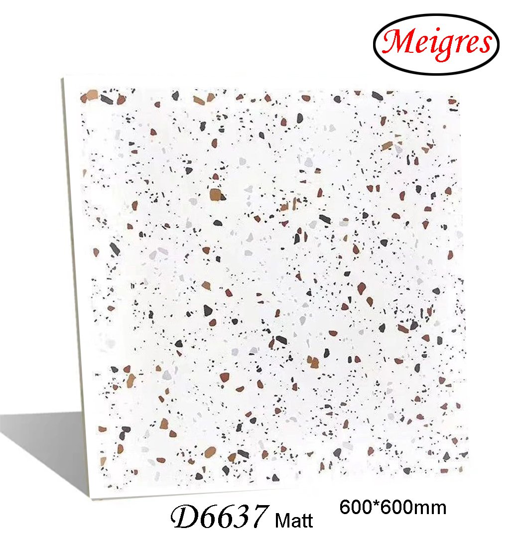 Terrazzo (concrete) Design Matt Finish Glazed Porcelain Tile (600X600, 600X1200mm)