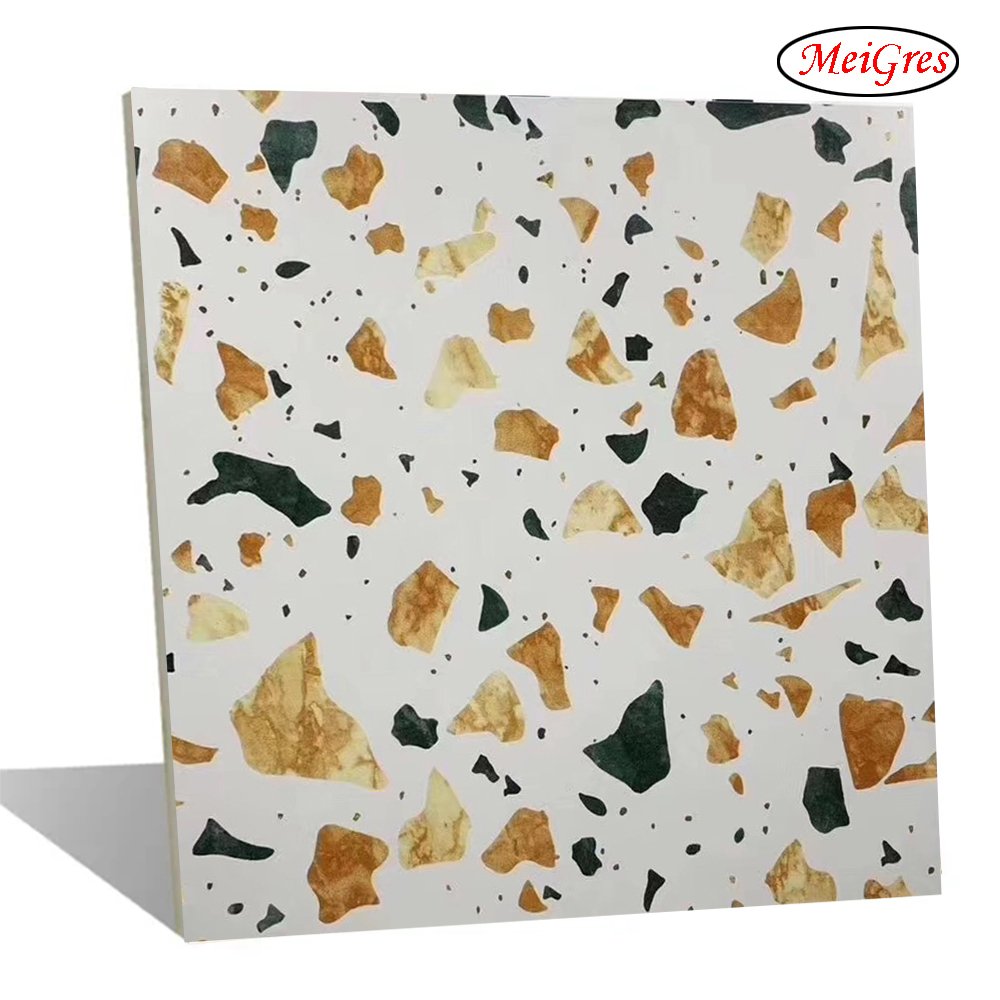 Terrazzo (concrete) Design Matt Finish Glazed Porcelain Tile (600X600, 600X1200mm)