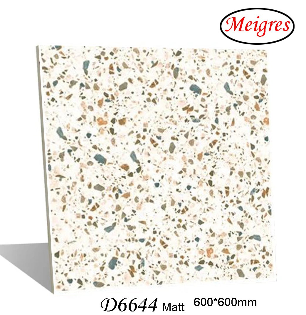 Terrazzo (concrete) Design Matt Finish Glazed Porcelain Tile (600X600, 600X1200mm)