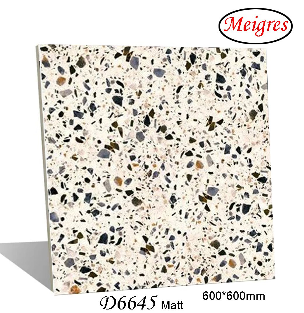 Terrazzo (concrete) Design Matt Finish Glazed Porcelain Tile (600X600, 600X1200mm)