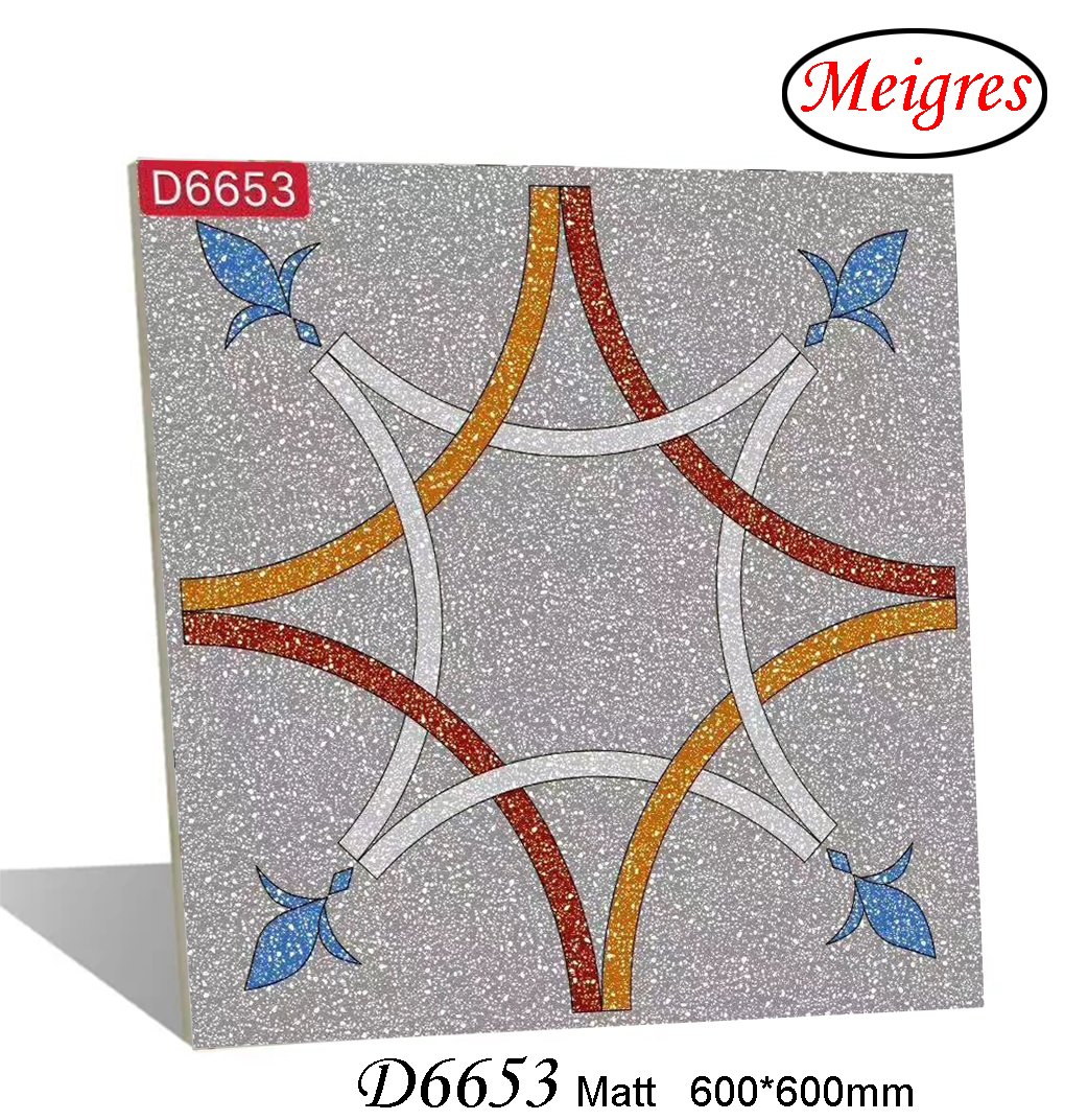 Terrazzo (concrete) Design Matt Finish Glazed Porcelain Tile (600X600, 600X1200mm)