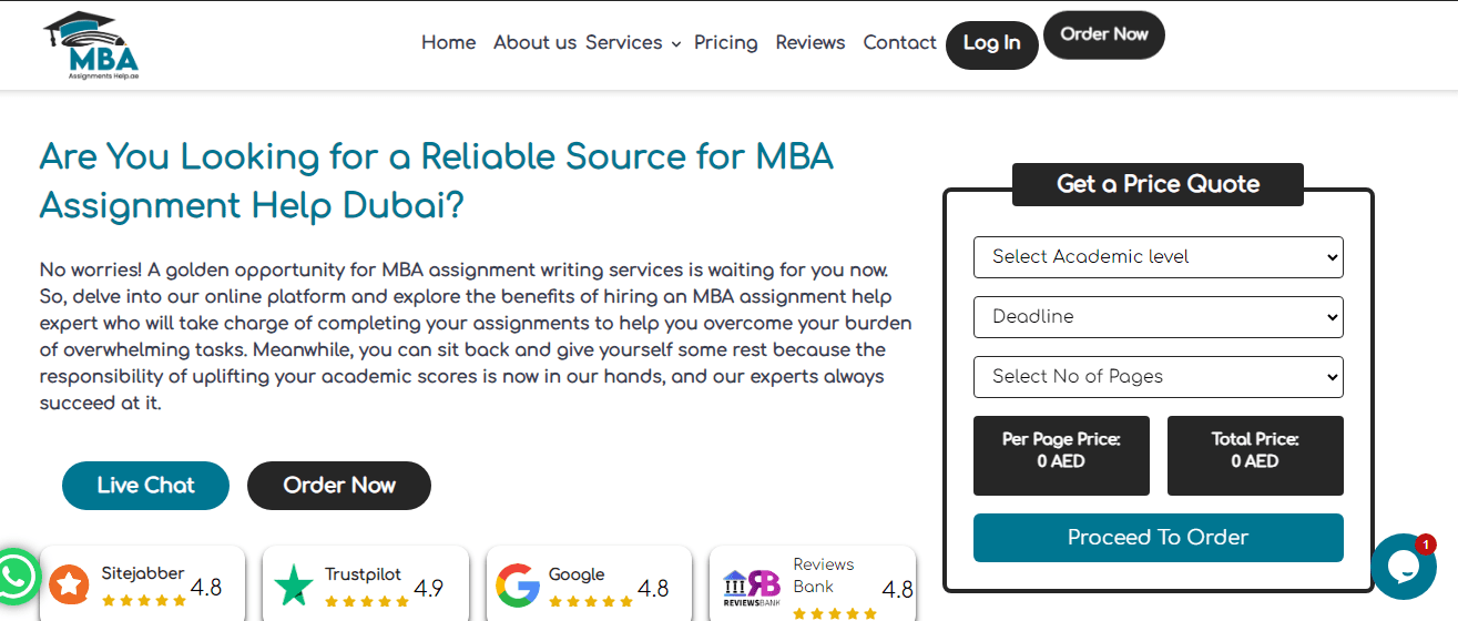 MBA Assignment Help Dubai
