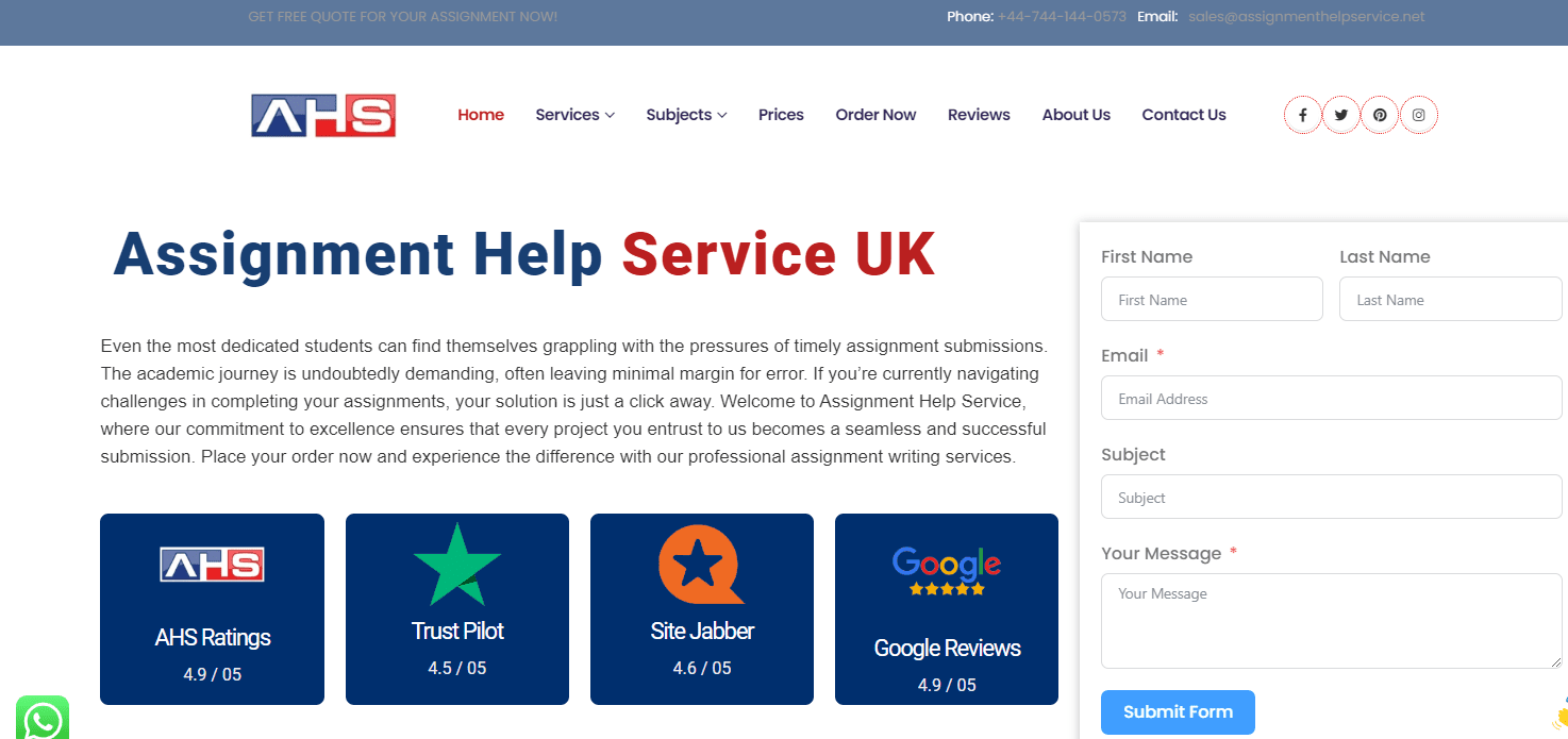 Assignment Writing Service UK