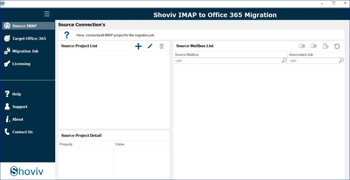 Shoviv IMAP to Office 365 Migration tool