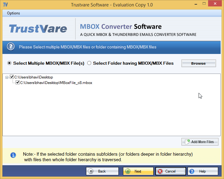 TrustVare MBOX Converter Software