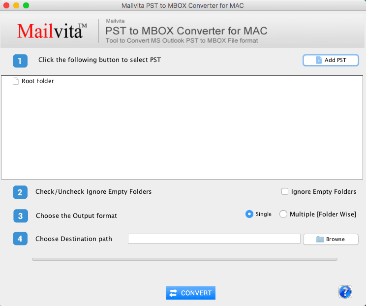 Mailvita PST to MBOX Converter for Mac