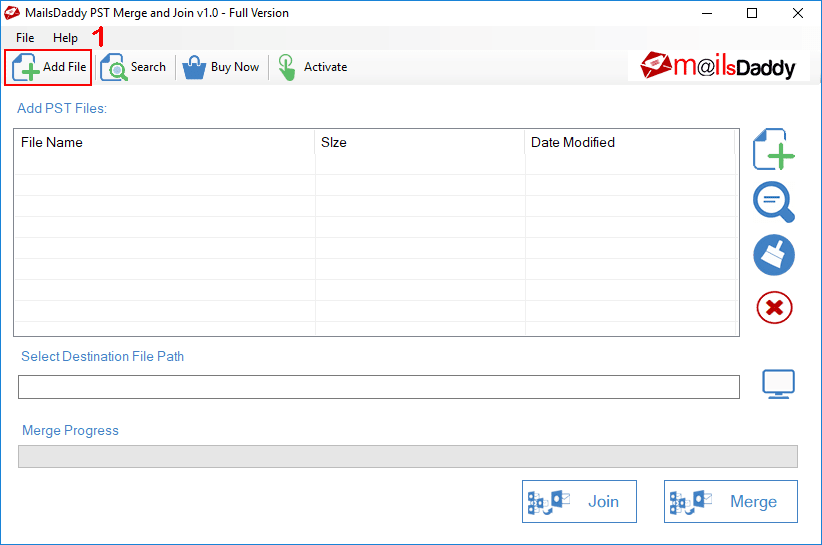 MailsDaddy PST Merge and Join Tool