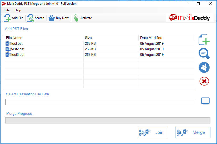 MailsDaddy PST Merge and Join Tool