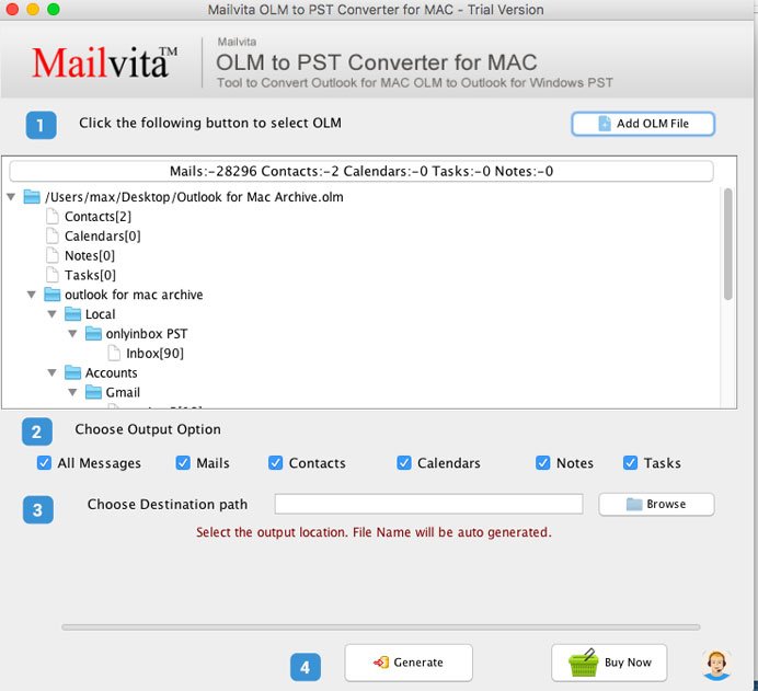 Mailvita OLM to PST Converter For Mac Software