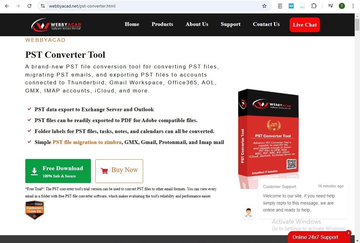 Most reliable PST converter tool – WebbyAcad Tools