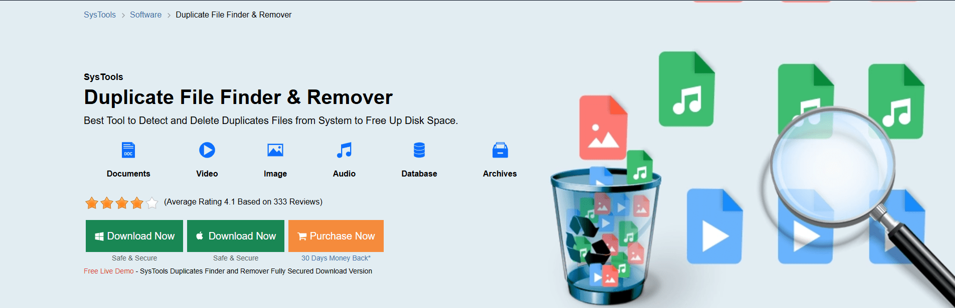 SysTools Duplicate File Finder &amp; Remover