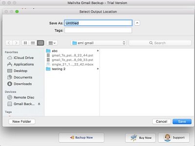 Mailvita Gmail Backup for Mac Software