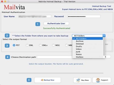 Mailvita Hotmail Backup for Mac Software