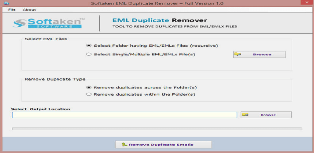 Softaken EML Duplicate Remover
