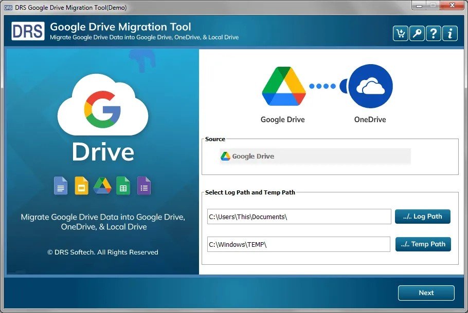 DRS Softech Google Drive Migration Tool