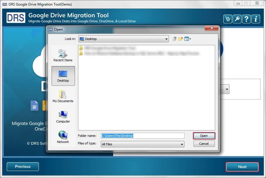 DRS Softech Google Drive Migration Tool