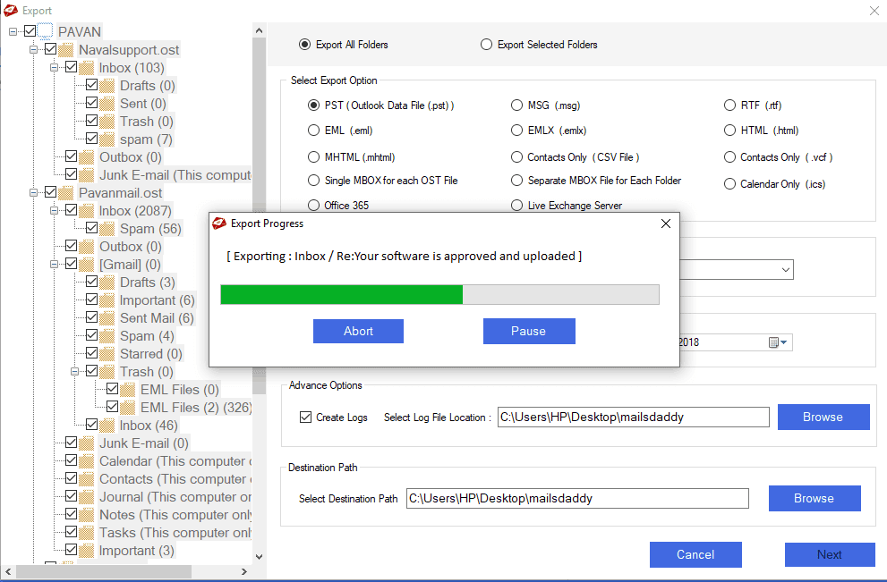 Convert OST to PST Using MailsDaddy Tool