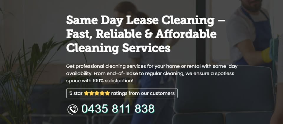 Same Day End of Lease Cleaning