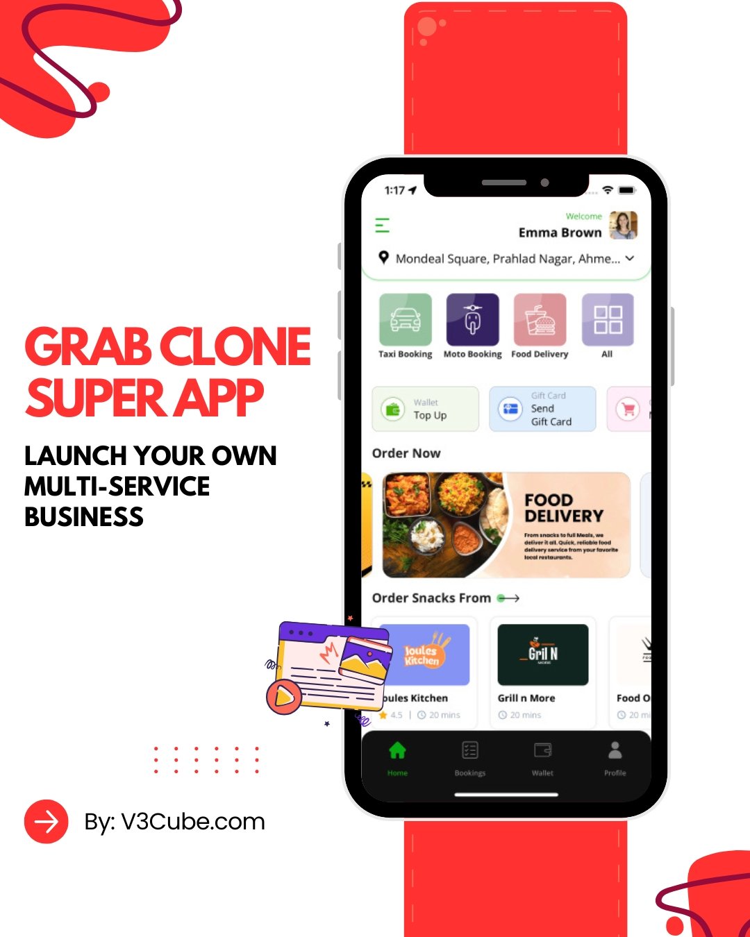 Grab Clone Super App – Multi-Service App Development Company