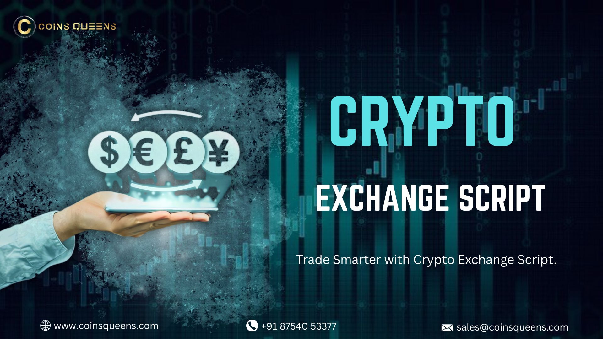 Crypto Exchange Script – Coinsqueens