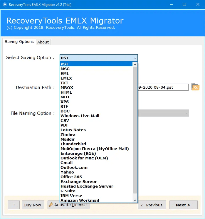 RecoveryTools EML Converter