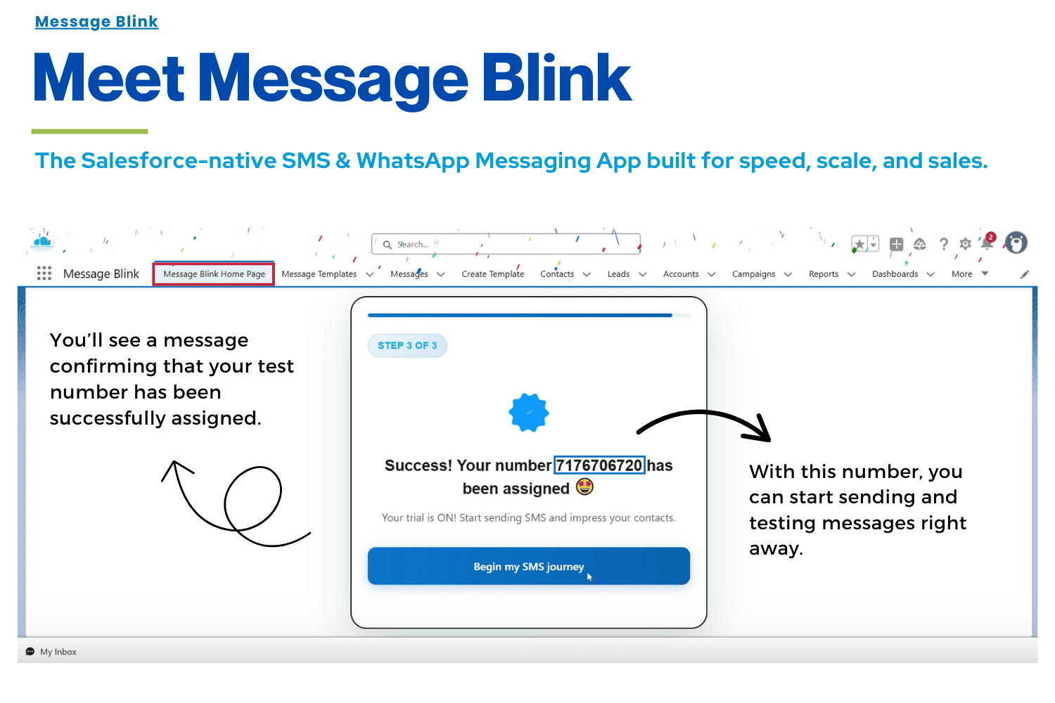 Message Blink- Salesforce SMS Messaging App