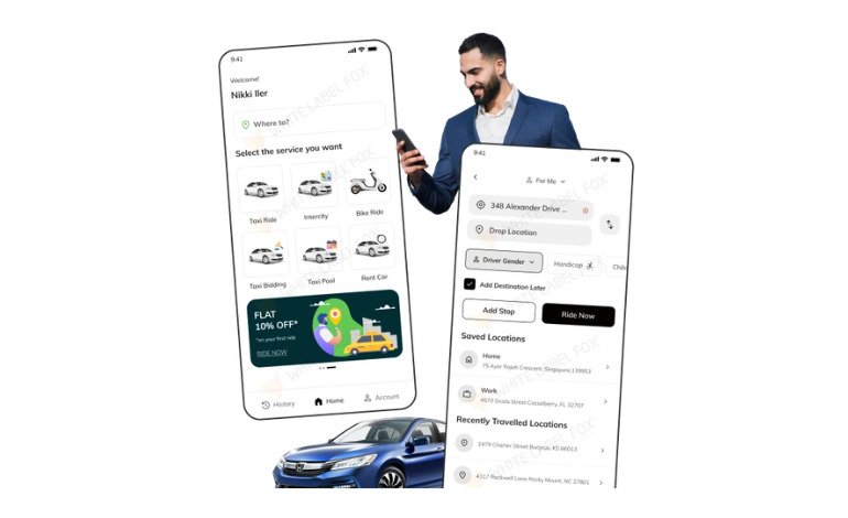 Fox Taxi – Advanced Ride-Hailing App Solution for Modern Mobility Businesses