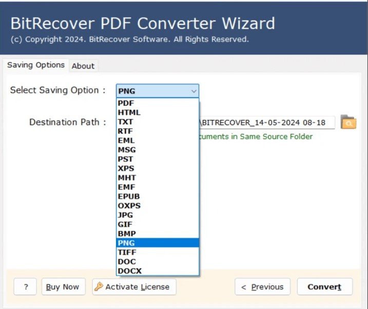 BitRecover Batch PDF to TIFF Converter