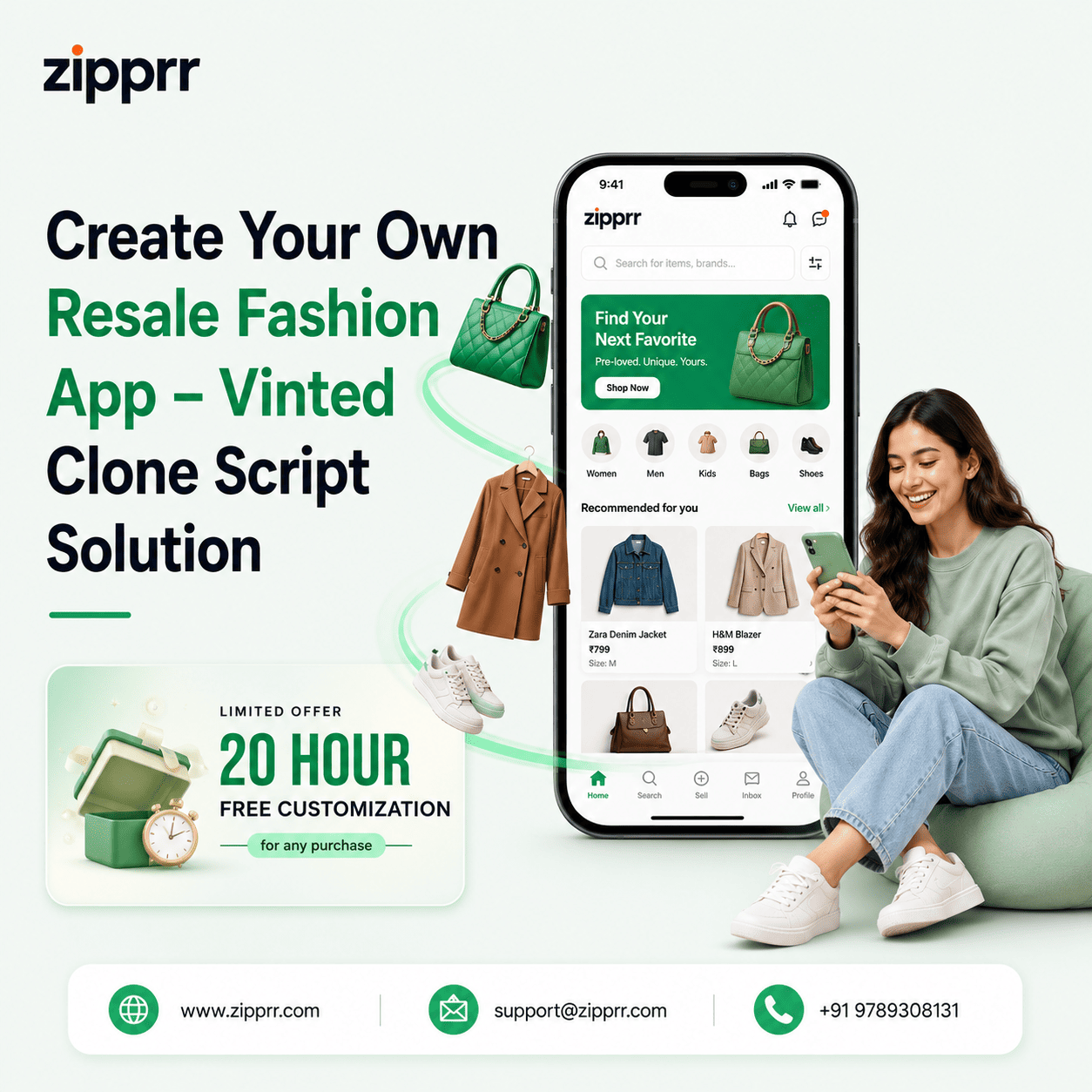 Zipprr – Ready-Made Vinted Clone Script Solution